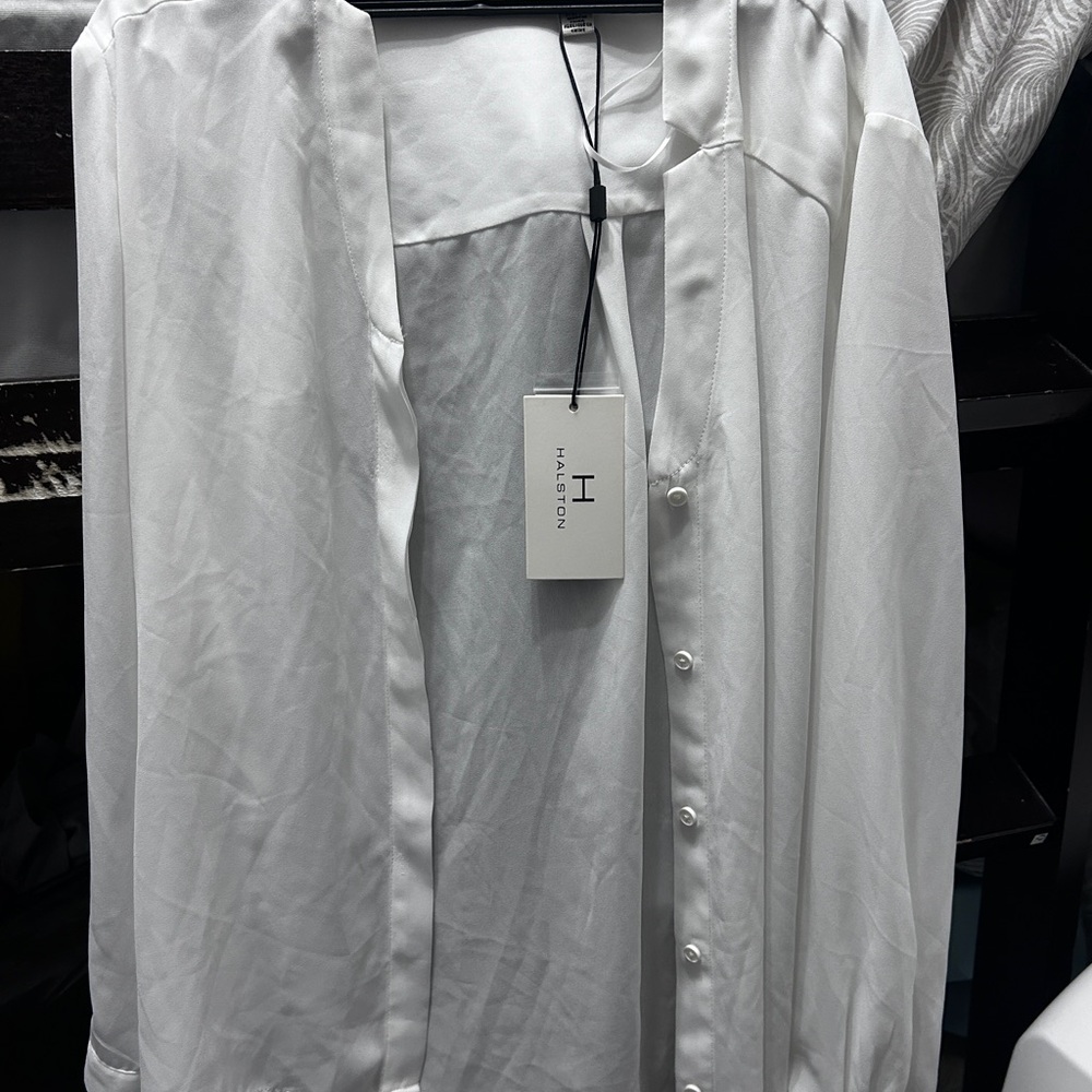 Halston Heritage White Blouse